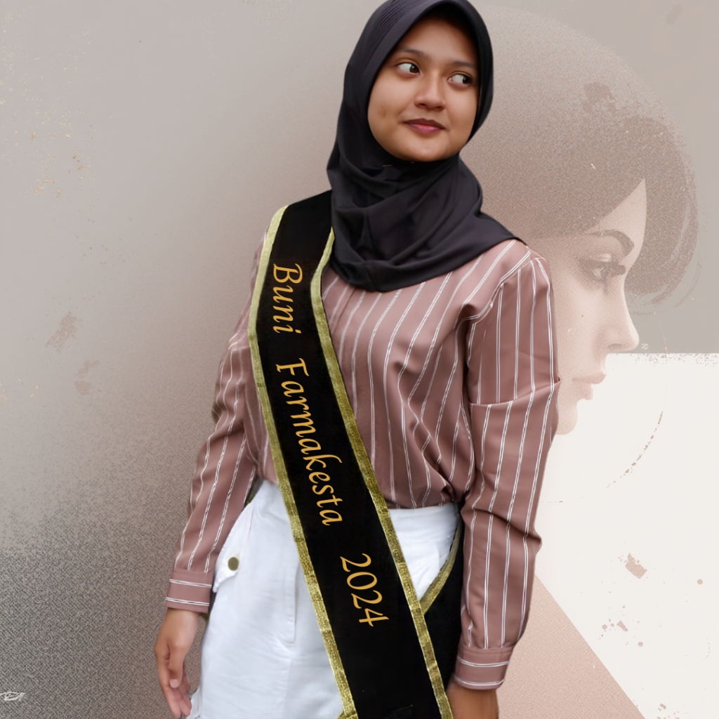 Selempang Miring Pita/Polos