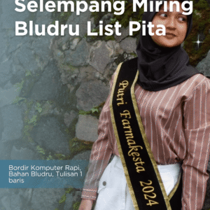 Selempang Miring Pita/Polos