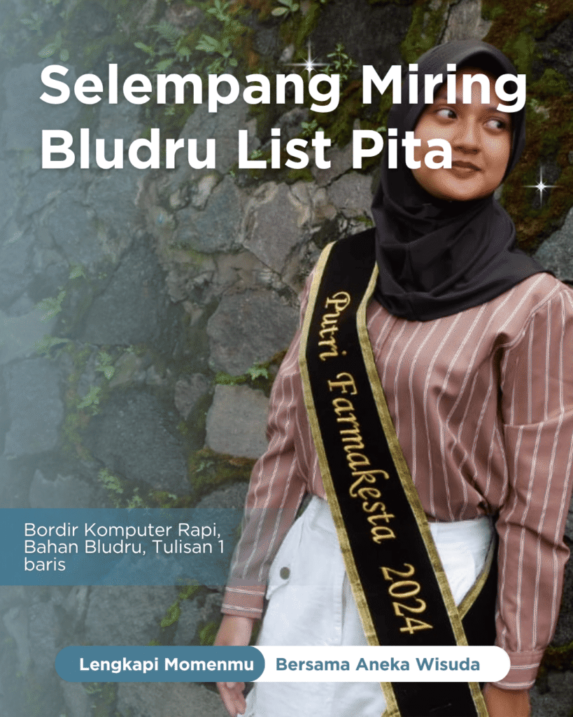 Selempang Miring Pita/Polos