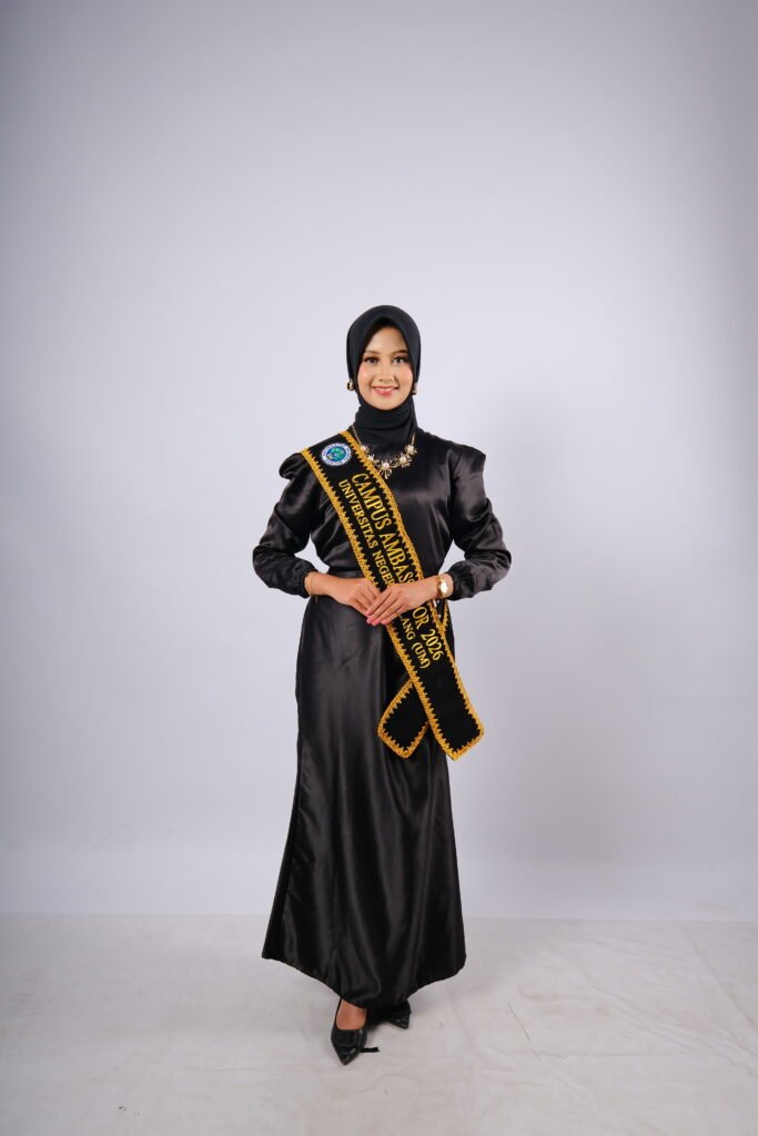 Selempang Miring Bludru Teks 2 Baris  Renda